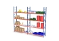 Storage rack with grating