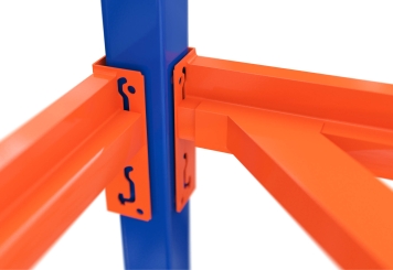 110 cm Rear corner brace for 600 mm deep storage rack LR2000 incl. 2 locking pins 