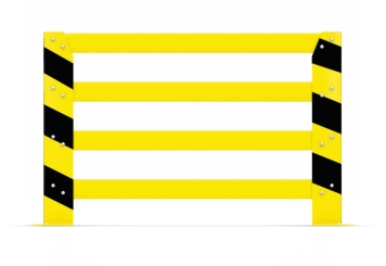 Collision protection, crash protection rail, 1.230 mm long, 800 mm tall 