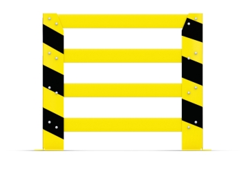 Collision protection, crash protection rail, 930 mm long, 800 mm tall 