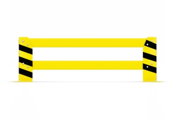 Collision protection, crash protection rail, 1.230 mm long, 400 mm tall 