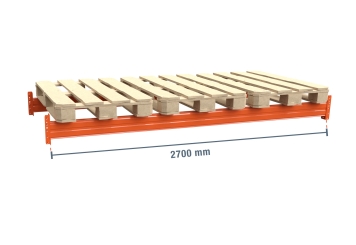 270 cm single beam for pallet rack PR15000 / compartment load capacity 4.500 kg 