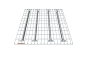 Wire mesh support in front view for load 1000kg