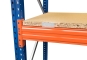 33,6 m pallet racking PR4500 / 80 cm deep / 6 m high / 3 levels / rack layer Wood 