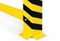 Collision protection crash barrier in the detail view on the foot