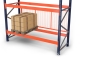 Pallet rack mesh rear wall