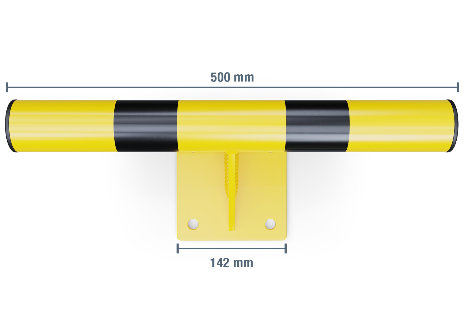 Modular Crash Panel Modular crash protection bar for walls MWS-G500, 500 mm length made of ...