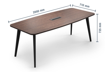 Conference table SOFIA200 Dark for 6 - 8 people  