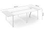 ANJA280 Conference table grey-white with dimensions height 750 mm, width 2800 mm, depth 1200 mm