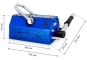 Lifting magnet dimensions, width 315 mm, depth 310 mm, height 140 mm
