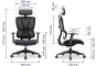 Office chair measured