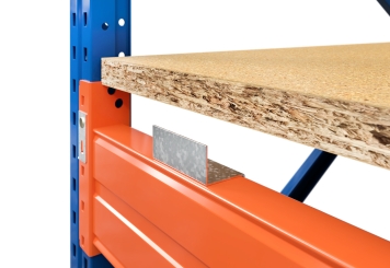 24,3 m pallet racking PR15000 / 110 cm deep / 2 m high / 4 levels / rack layer Wood 