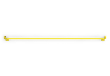 Collision protection, crash protection rail, 3.600 mm long, 400 mm tall 