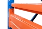 39,3 m pallet racking PR15000 / 110 cm deep / 7,5 m high / 5 levels / rack layer Steel 