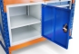 MFW1000 workbench, open tool cabinet doors Detail