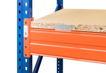 24,3 m pallet racking PR15000 / 110 cm deep / 2 m high / 4 levels / rack layer Wood 