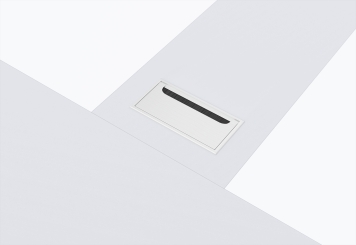 Conference table set ANJA280 in light grey-white + 10 EMMA chairs 