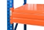 39,3 m pallet racking PR15000 / 110 cm deep / 7,5 m high / 5 levels / rack layer Steel 