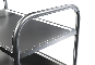 Stainless steel shelf trolley, 3 levels, load capacity 150 kg, detailed view on outer frame