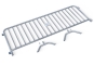 Barrier grille shown lying in individual parts