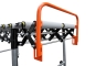 Scissor roller conveyor FRB-P5 with PVC rollers Detailed view of handle