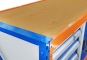 MFW1000 workbench with tool cabinet and multiplex board Detail