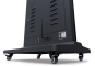 Digital advertising display in black with castors Detail interfaces