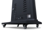 Digital advertising display in black with castors Detail interfaces