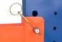 Cantilever rack fastening Locking pin
