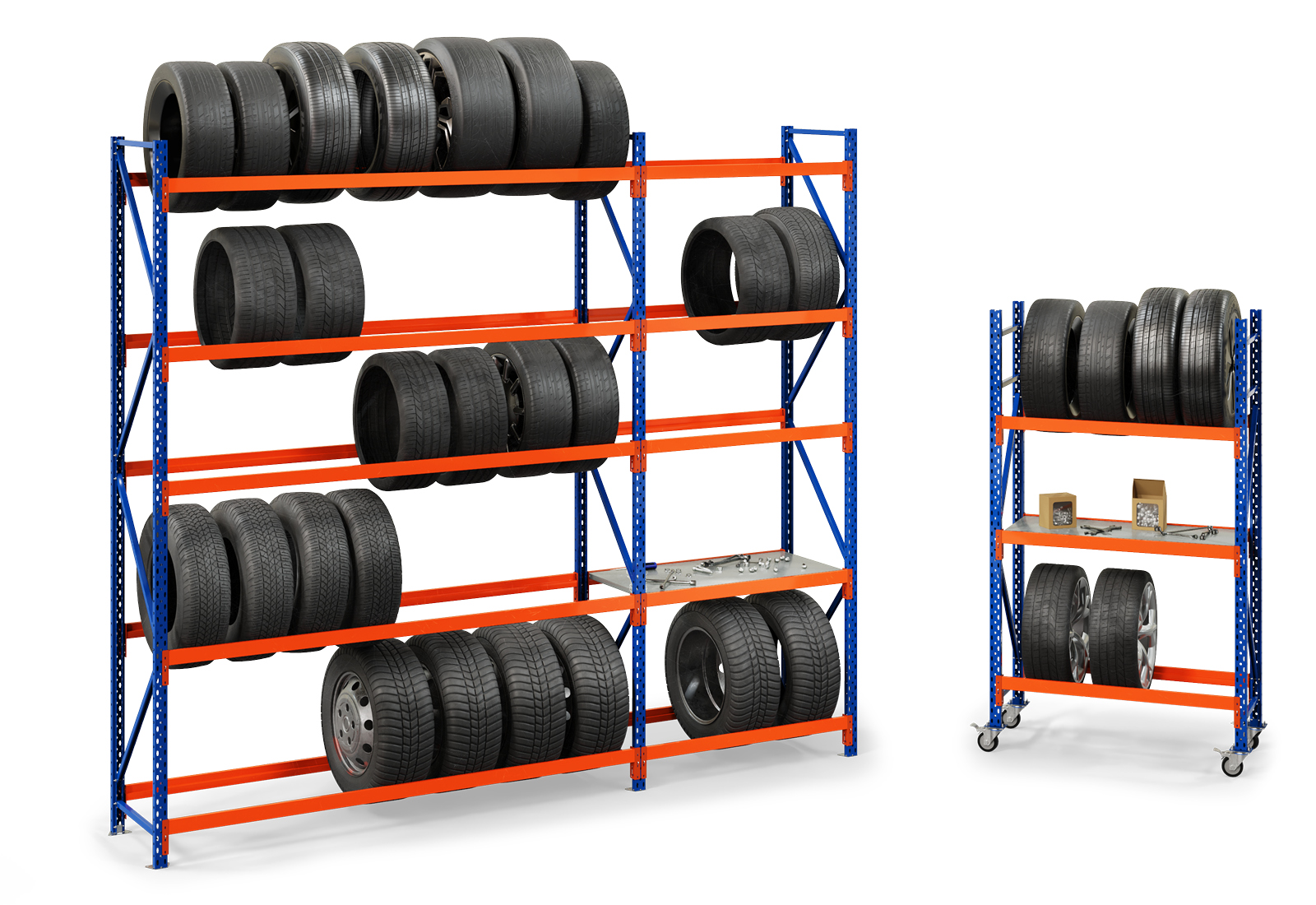 Example of a tire rack