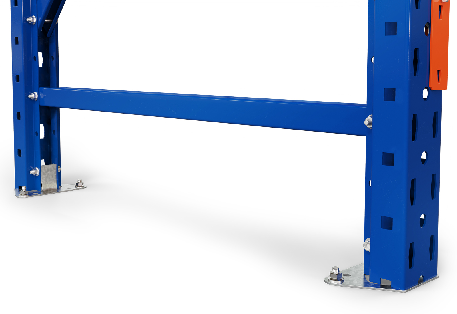 Stationary sloping shelving